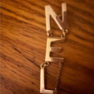 Gold Letter Chanel earring